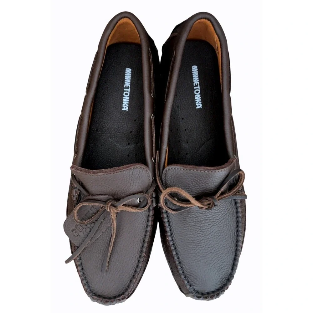 NWOB Minnetonka Men's Moosehide Weekender Moccasin Loafer SZ: 15